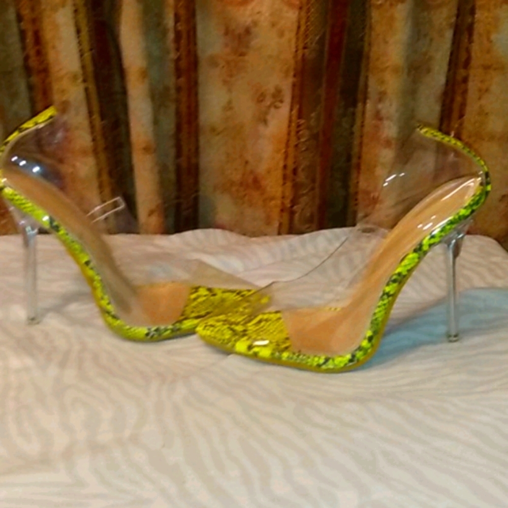 Greenish Leopard print heels